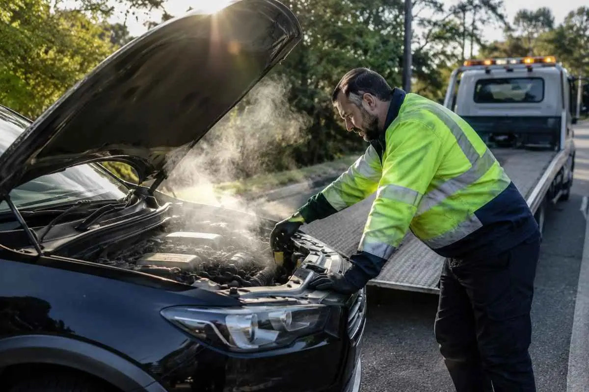 Engine overheating roadside assistance
