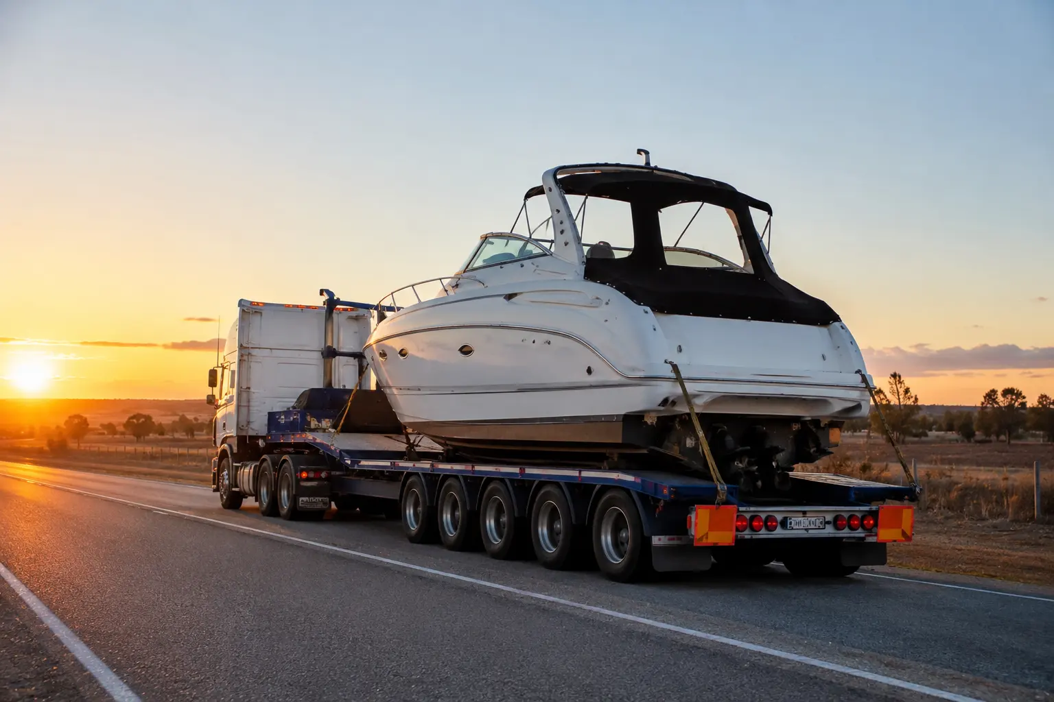 Interstate boat transport in sdyney