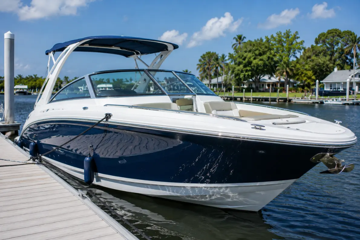 Luxury Boat at Marina