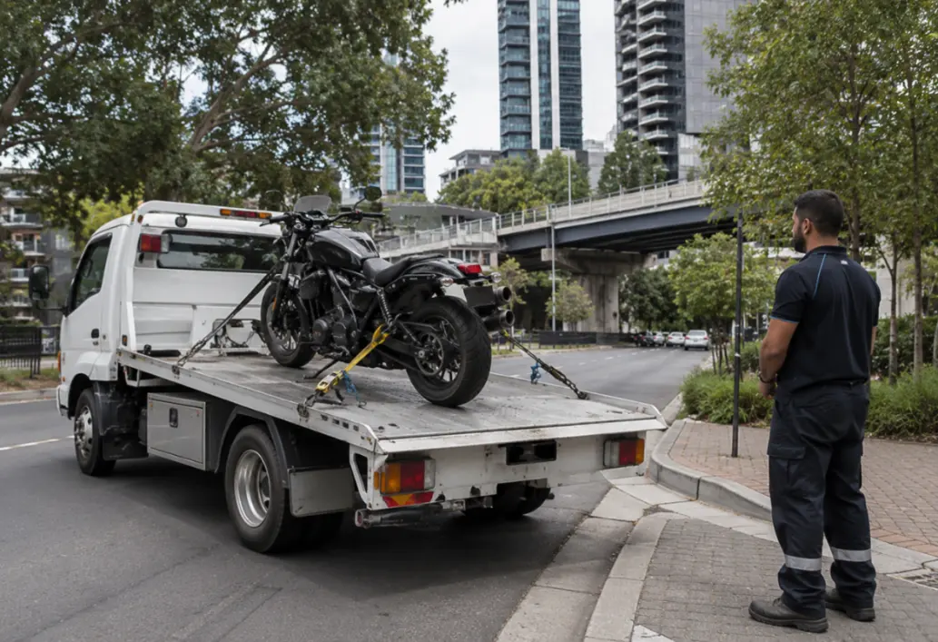 Motorcycle towing service