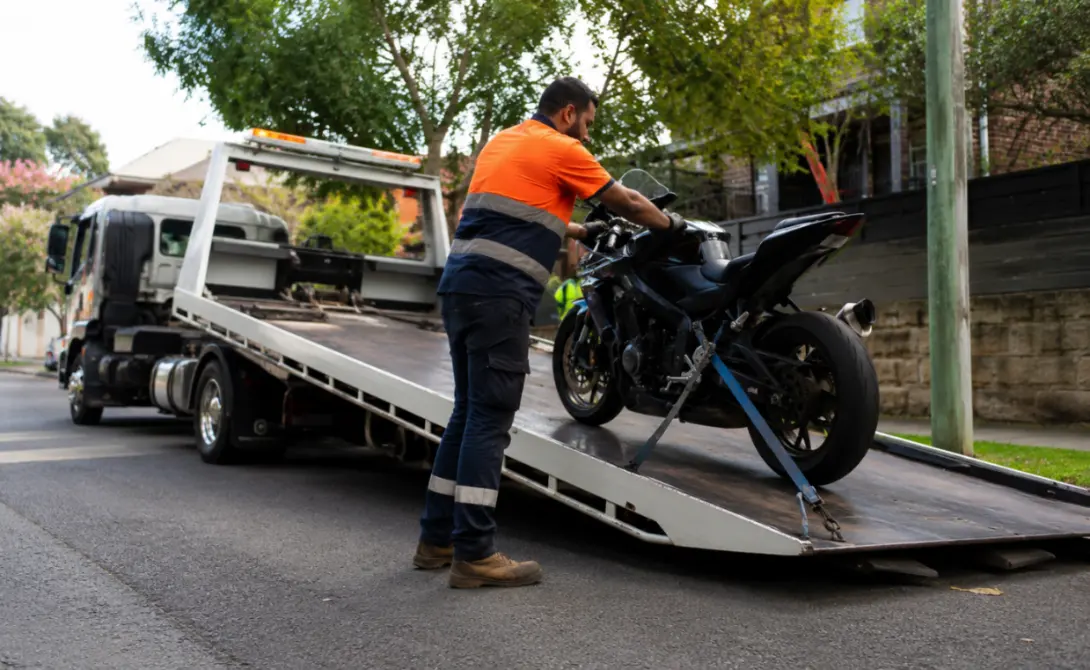 Motorcycle towing service