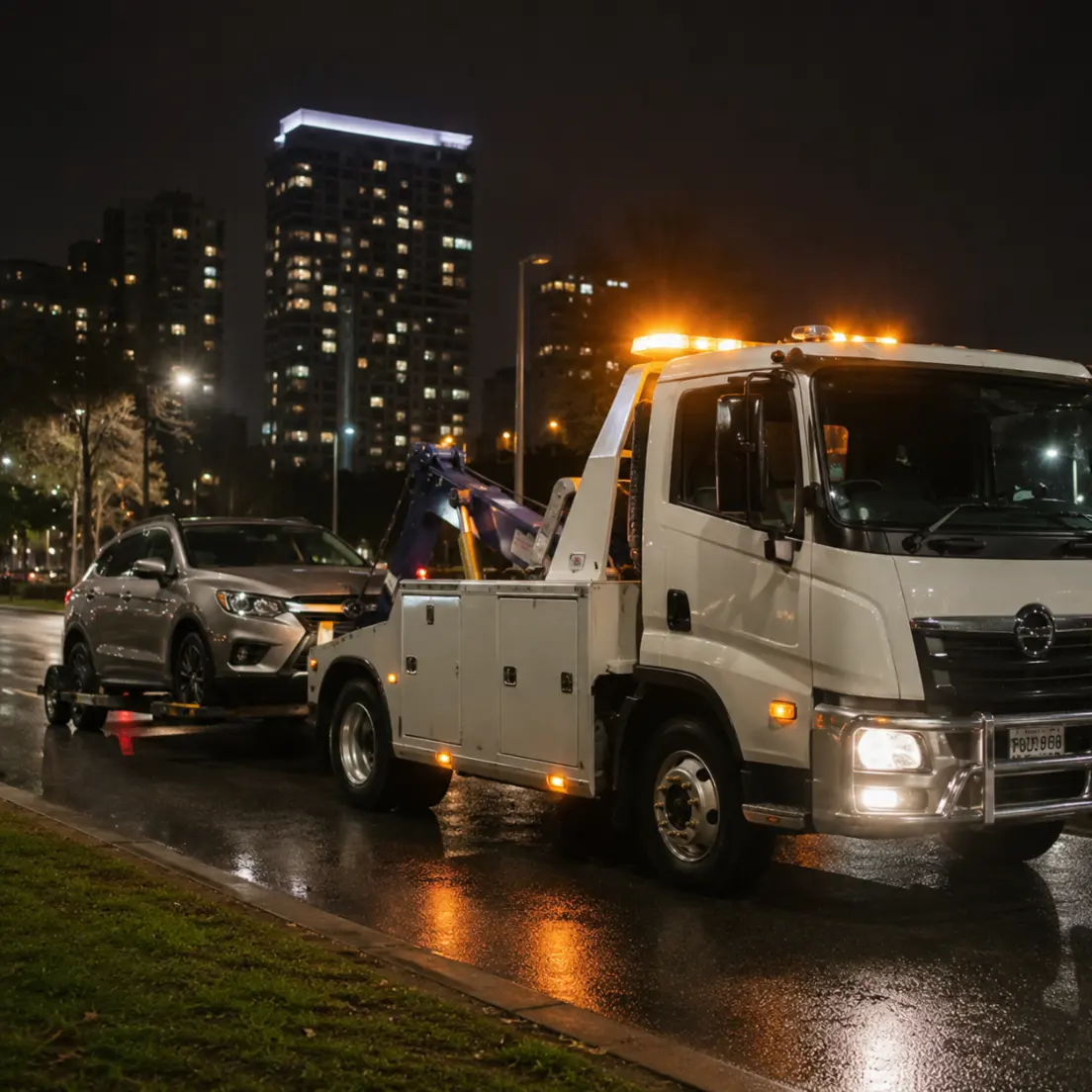 Night towing assistance