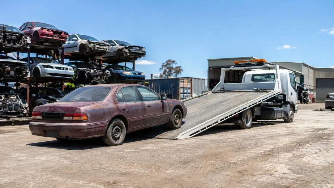 Unwanted car removal at scrapyard