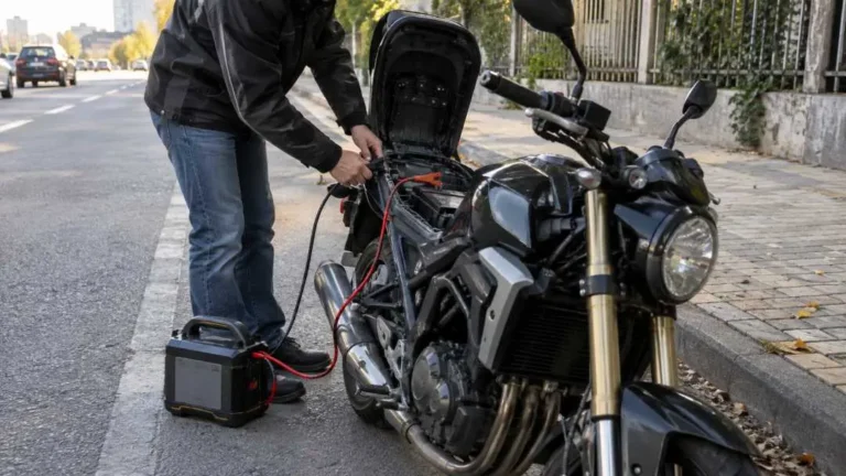 How to jump-start a motorcycle